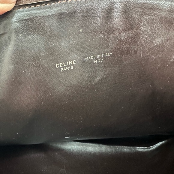 Authentic CELINE C Horse Carriage Canvas Clutch Amazing Condition. Made in Italy - Picture 10 of 13